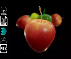 apple Low-poly  3D model