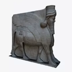 ASSYRIAN STATUE - WINGED BULL OF KORSABAD 3D model