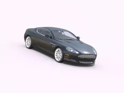 Aston Martin DB9  Low-poly  3D model