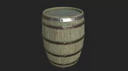 Barrel Low-poly  3D model