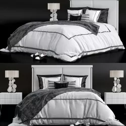 Bed Sheets  Pillowcases 3D model