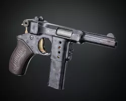 Bergmann Simplex Pistol Low-poly  3D model