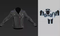 biker jacket 3D model