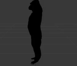 Black monkey 3D model