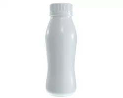 Blank Yogurt Milk Drink Plastic Bottle Mock Up 3D model