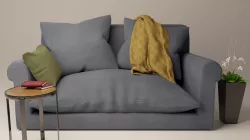 Blue Sofa 3D model