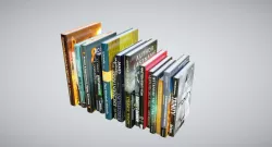 Books Low-poly  3D model