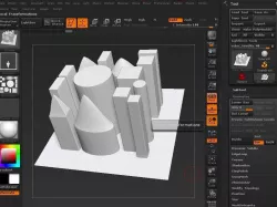 Buildings Brush 3D model