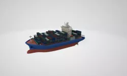 Cargo ship 3D model