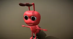cartoon ant 3D model