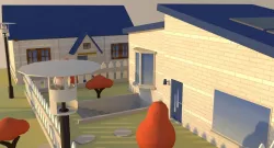 Cartoon House 3D model