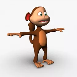 Cartoon Monkey 3D model