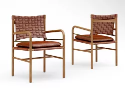 CB2 Milford dining chair 3D model
