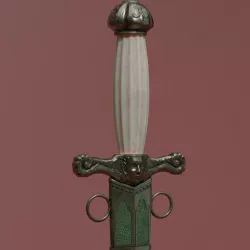 Ceres Dagger Low-poly  3D model