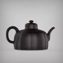 Chinese Classic  Purple Sand Clay Teapot 2  with PBR materials 3D model
