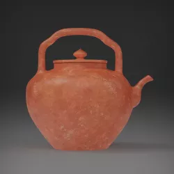 Chinese Classic  Purple Sand Clay Teapot with PBR materials 3D model