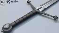 Claymore Low-poly  3D model