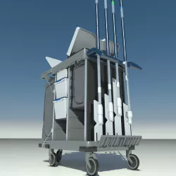 Cleaning trolley 3D model