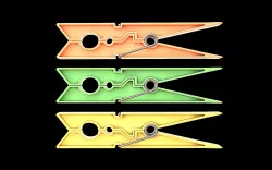 Clothes pegs 3D model