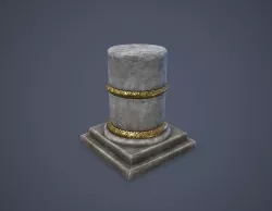 Column Base Low-poly  3D model