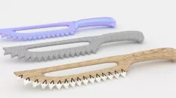 combat knife made from the teeth of sharks Low-poly  3D model