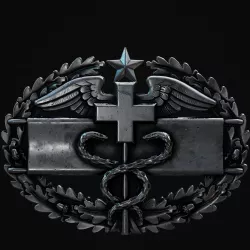 Combat Medical Badge Low-poly  3D model