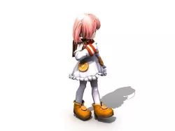 Cute Anime Girl 3D model