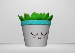 Cute Cactus 3D model