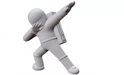 Dabbing Astronaut 3D model