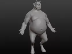 Daemon  base mesh 3D model