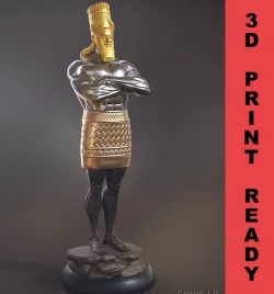 Daniel 2 Statue King Nebuchadnezzar religious object Pose 3  3D model