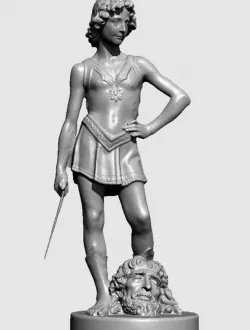 david and goliath verrocchio 3D model