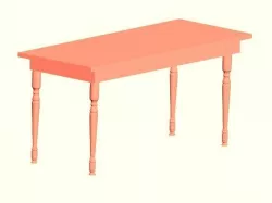dinner table 3D model