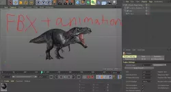 dinosaur Tyrannosaurus c4d FBX sell off modul 3d 3D model