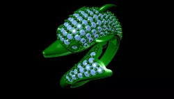 Dolphin rings 3D model