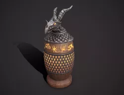 Dragon urn Low-poly  3D model