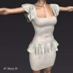 Dress Improvisation 3D model