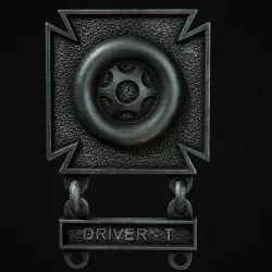 Driver Badge Low-poly  3D model