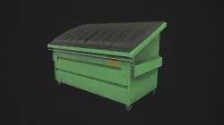 Dumpster PBR Low-poly  3D model