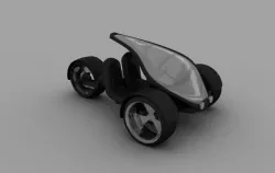 E-trike concept 3D model