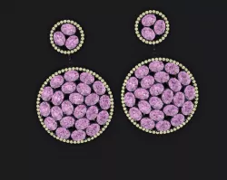earring oval 3D model