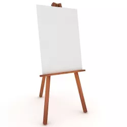 easel 3D model