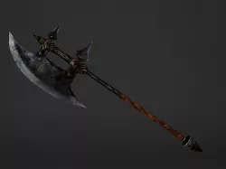 Execution Great Battleaxe Low-poly  3D model