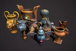 fantasy props Low-poly  3D model