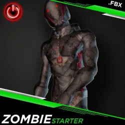 FBX ZOMBIE STARTER - 3D CHARACTER ANIMATION PACK  3D model