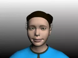 Female character Ira 3D model