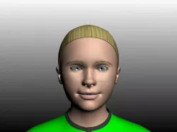 Female character Lenka 3D model