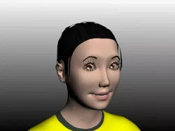 Female character Rita 3D model