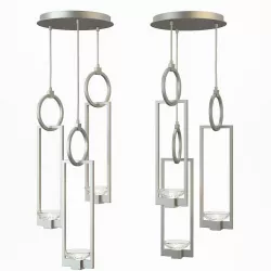 Fine Art Lamps Delphi 3 Light Cluster Pendant 3D model
