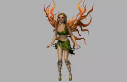 fire fairy 3D model